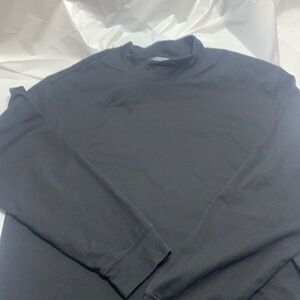 Men’s Izod Golf Black Mockneck LongSleeve Shirt size Large